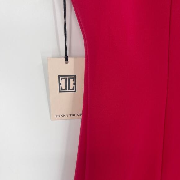 Ivanka Trump Dress Sz 16 Hot Pink Studded Box Pleats Officewear Elegant Modern - Picture 11 of 13